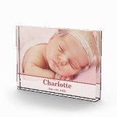 エレガントモダン誕発表写真ブロック フォトブロック (右)