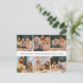 エレガントモダン賛美イースターの家族6枚の写真 シーズンポストカード (スタンド正面)