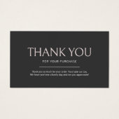 エレガントモダン赤面サンキューカード (正面)