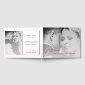 エレガントモダン赤面ピンクシック結婚ズゲストブック ゲストブック (全面)