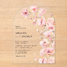 エレガントモダン赤面ピンクフローラ結婚写真