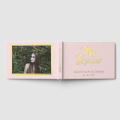 エレガントモダン赤面写真キンチェニェラ ゲストブック (全面)