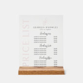 エレガントモダン赤面 アクリルサイン (正面)