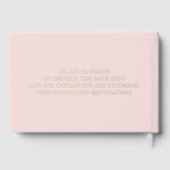 エレガントモダン赤面 ゲストブック (裏面)