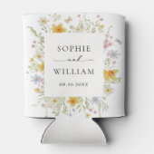 エレガントモダン野花春サマー結婚ズ 缶クーラー (裏面)