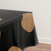 エレガントモダン金ゴールドグラデーション丸いタイルパターン テーブルクロス (インサイチュ)