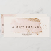 エレガントモダン金ゴールドグリッター赤面 (正面/裏面)