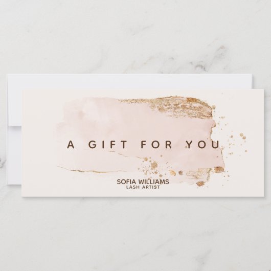 エレガントモダン金ゴールドグリッター赤面 (正面)