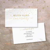 エレガントモダン金ゴールドスタイリッシュ星 名刺