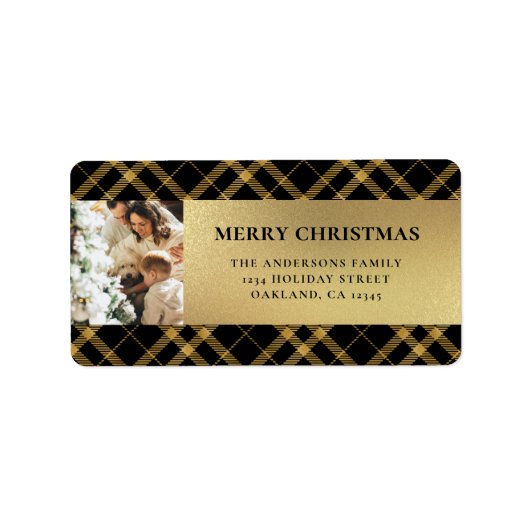 エレガントモダン金ゴールドバッファロー ラベル (正面)