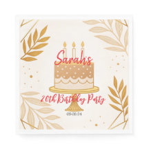 エレガントモダン金ゴールドミニマル誕生日パーティー