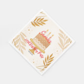 エレガントモダン金ゴールドミニマル誕生日パーティー スタンダードランチョンナプキン (角)