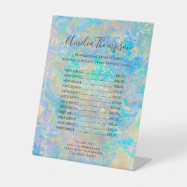 エレガントモダン金ゴールド価格リスト 台座サイン