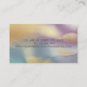 エレガントモダン金ゴールド円蓮カラフル 名刺 (裏面)