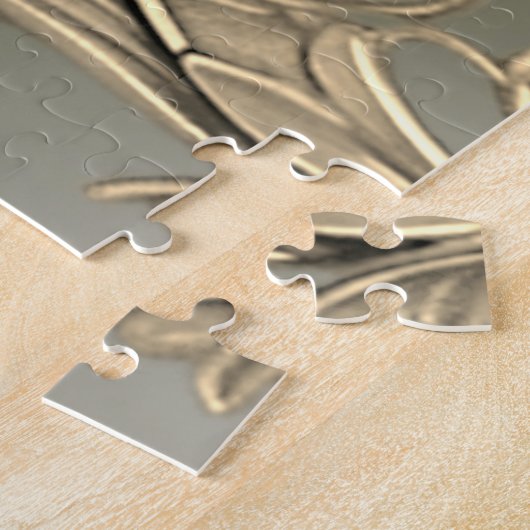 エレガントモダン金ゴールド加飾ジグソーパズル ジグソーパズル (側面)