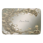 エレガントモダン金ゴールド化粧風呂マット バスマット (正面)