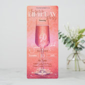 エレガントモダン金ゴールド大人誕生日驚きパーティー 招待状 (スタンド正面)