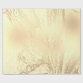 エレガントモダン金ゴールド大理石グリッター ラッピングペーパー (フラット)