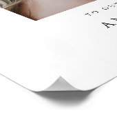 エレガントモダン金ゴールド婚約パーティへようこそ ポスター (角)