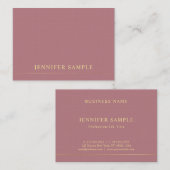 エレガントモダン金ゴールド文字テンプレートプロフェッショナル 名刺 (正面/裏面)