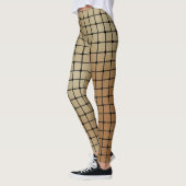 エレガントモダン金ゴールド正方形タイルのパターン | レギンス (左)