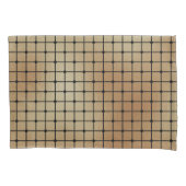 エレガントモダン金ゴールド正方形タイルのパターン | 枕カバー (正面左)