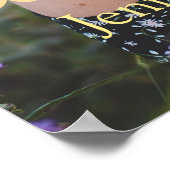 エレガントモダン金ゴールド甘い16枚フォトウェルカムサイン ポスター (角)