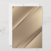 エレガントモダン金ゴールド結婚式招待状 招待状 (裏面)