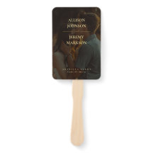 エレガントモダン金ゴールド結婚式 プログラム