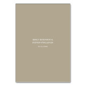 エレガントモダン金ゴールド結婚植物学 テーブルナンバー (裏面)