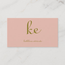 エレガントモダン金ゴールド色とピンクプロフェッショナル 名刺