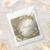 エレガントモダン金ゴールド装飾バッグ フェイバーバッグ (クリップ留めされた状態)