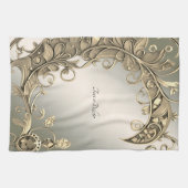 エレガントモダン金ゴールド装飾台所用タオル キッチンタオル (横)