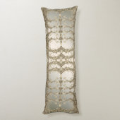 エレガントモダン金ゴールド装飾抱き枕 ボディピロー (裏面 (縦))