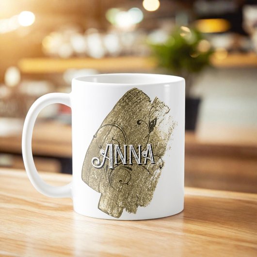 エレガントモダン金ゴールド コーヒーマグカップ