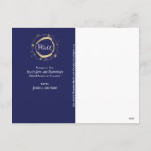 エレガントモダン金ゴールド シーズンポストカード (裏面)