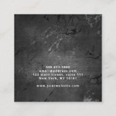 エレガントモダン金ゴールド スクエア名刺 (裏面)