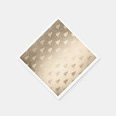 エレガントモダン金ゴールド スタンダードカクテルナプキン (角)