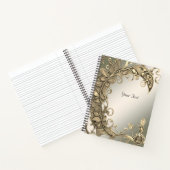 エレガントモダン金ゴールド ノートブック (内部)