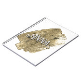 エレガントモダン金ゴールド ノートブック (左側)