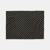 エレガントモダン金ゴールド | フリースブランケット (正面(横))