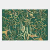 エレガントモダン金ゴールド ラッピングペーパーシート (正面)