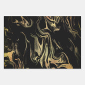 エレガントモダン金ゴールド ラッピングペーパーシート (正面)