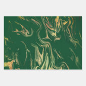 エレガントモダン金ゴールド ラッピングペーパーシート (正面3)