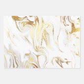 エレガントモダン金ゴールド ラッピングペーパーシート (正面2)