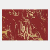 エレガントモダン金ゴールド ラッピングペーパーシート (正面)