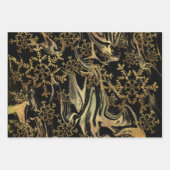 エレガントモダン金ゴールド ラッピングペーパーシート (正面3)