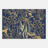 エレガントモダン金ゴールド ラッピングペーパーシート (正面)