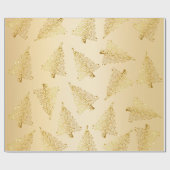 エレガントモダン金ゴールド ラッピングペーパー (フラット)