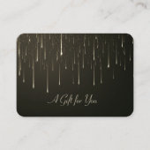 エレガントモダン金ゴールド 割引カード (正面)